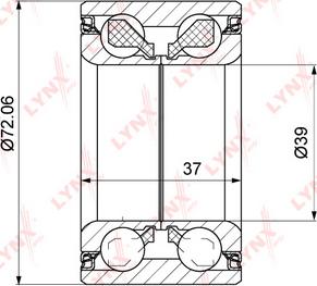 LYNXauto WB-1364 - Kit de roulements de roue cwaw.fr