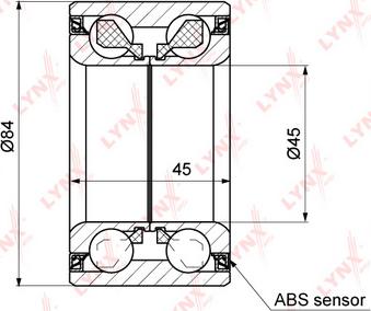 LYNXauto WB-1363 - Kit de roulements de roue cwaw.fr