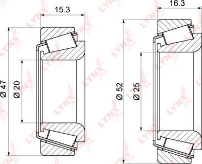 LYNXauto WB-1243 - Kit de roulements de roue cwaw.fr