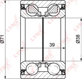 LYNXauto WB-1253 - Kit de roulements de roue cwaw.fr