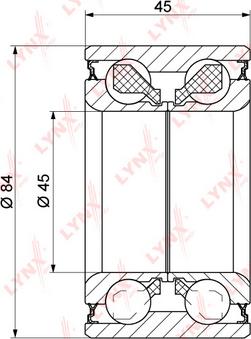 LYNXauto WB-1257 - Kit de roulements de roue cwaw.fr