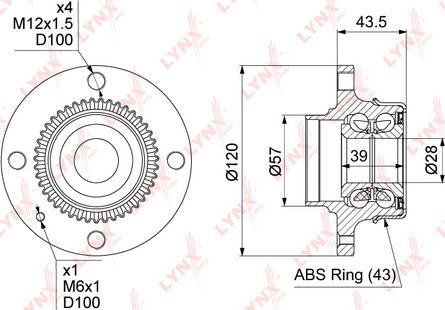 LYNXauto WH-1148 - Kit de roulements de roue cwaw.fr