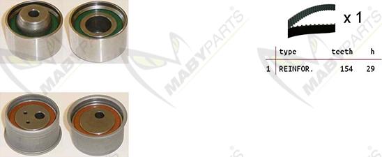 Mabyparts OBK010499 - Kit de distribution cwaw.fr