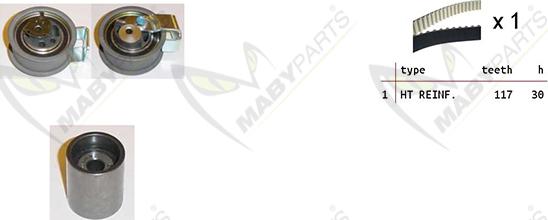 Mabyparts OBK010442 - Kit de distribution cwaw.fr