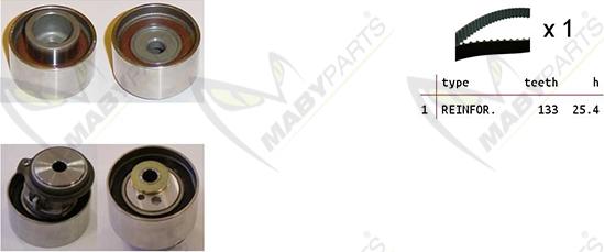 Mabyparts OBK010451 - Kit de distribution cwaw.fr