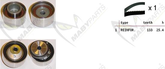 Mabyparts OBK010467 - Kit de distribution cwaw.fr