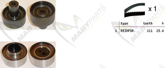 Mabyparts OBK010409 - Kit de distribution cwaw.fr