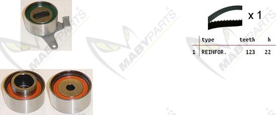 Mabyparts OBK010488 - Kit de distribution cwaw.fr