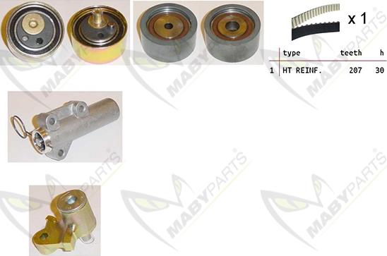 Mabyparts OBK010435 - Kit de distribution cwaw.fr