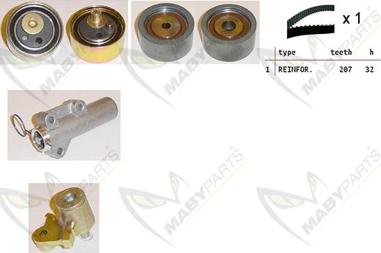 Mabyparts OBK010436 - Kit de distribution cwaw.fr