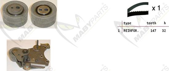 Mabyparts OBK010430 - Kit de distribution cwaw.fr