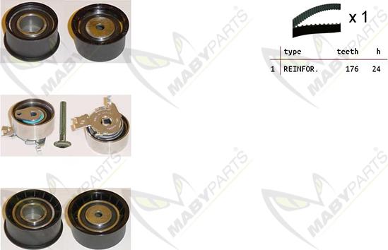 Mabyparts OBK010425 - Kit de distribution cwaw.fr