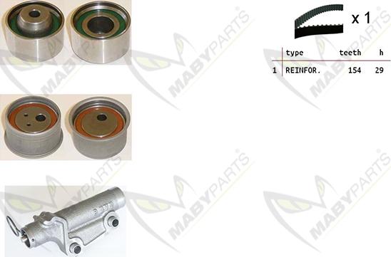 Mabyparts OBK010504 - Kit de distribution cwaw.fr