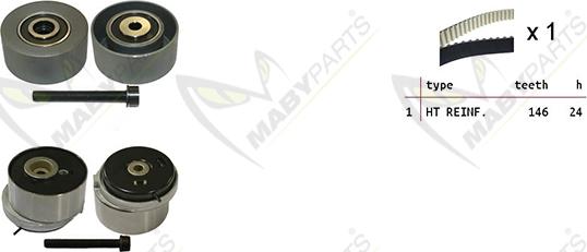 Mabyparts OBK010095 - Kit de distribution cwaw.fr