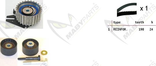 Mabyparts OBK010098 - Kit de distribution cwaw.fr