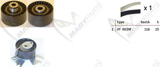 Mabyparts OBK010093 - Kit de distribution cwaw.fr