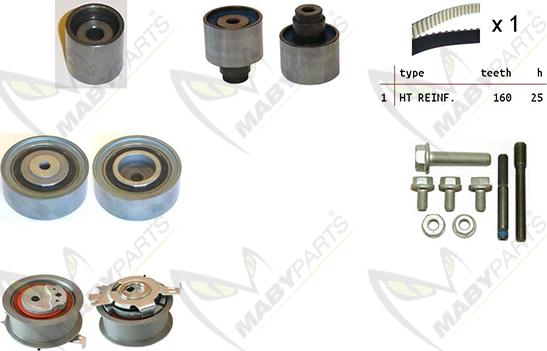 Mabyparts OBK010046 - Kit de distribution cwaw.fr