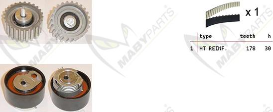 Mabyparts OBK010047 - Kit de distribution cwaw.fr