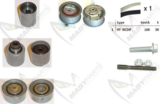 Mabyparts OBK010059 - Kit de distribution cwaw.fr