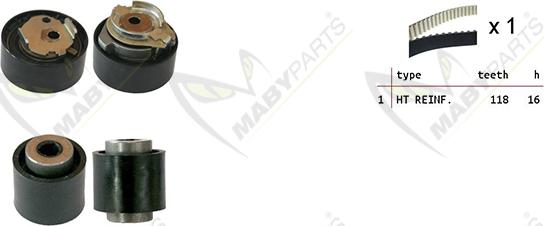 Mabyparts OBK010056 - Kit de distribution cwaw.fr