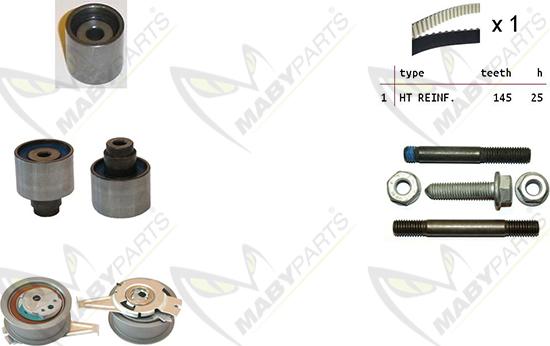 Mabyparts OBK010088 - Kit de distribution cwaw.fr