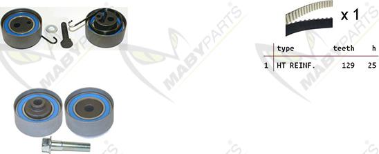 Mabyparts OBK010083 - Kit de distribution cwaw.fr