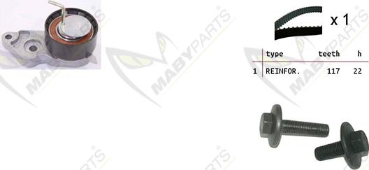 Mabyparts OBK010087 - Kit de distribution cwaw.fr