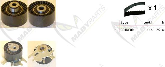 Mabyparts OBK010074 - Kit de distribution cwaw.fr