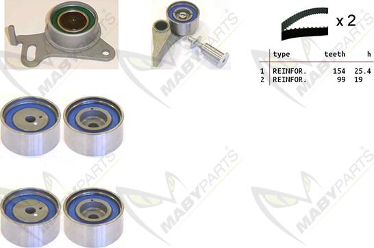 Mabyparts OBK010190 - Kit de distribution cwaw.fr