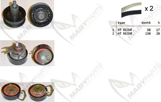 Mabyparts OBK010149 - Kit de distribution cwaw.fr