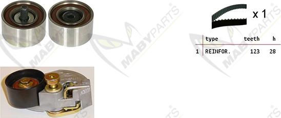 Mabyparts OBK010140 - Kit de distribution cwaw.fr