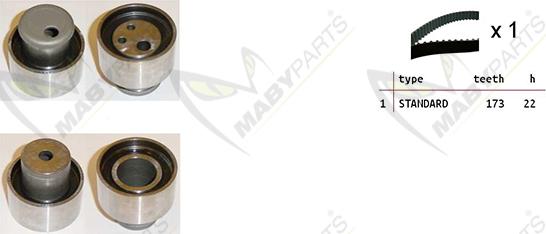 Mabyparts OBK010155 - Kit de distribution cwaw.fr