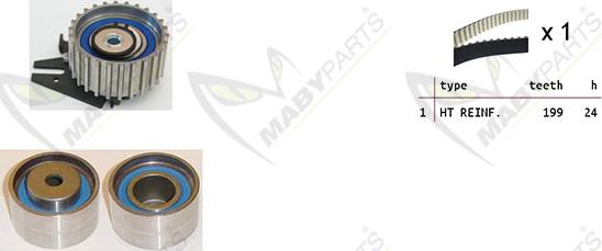 Mabyparts OBK010156 - Kit de distribution cwaw.fr