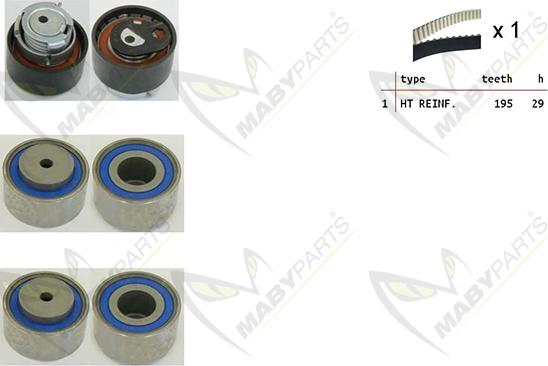 Mabyparts OBK010153 - Kit de distribution cwaw.fr