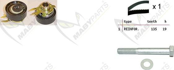 Mabyparts OBK010165 - Kit de distribution cwaw.fr