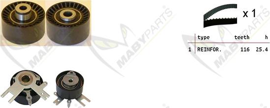 Mabyparts OBK010108 - Kit de distribution cwaw.fr