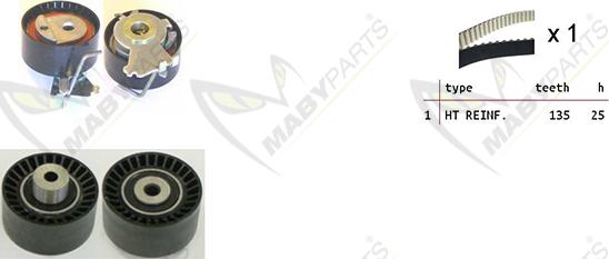 Mabyparts OBK010111 - Kit de distribution cwaw.fr