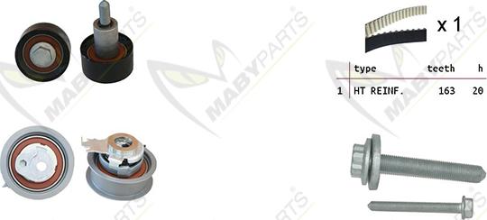 Mabyparts OBK010117 - Kit de distribution cwaw.fr