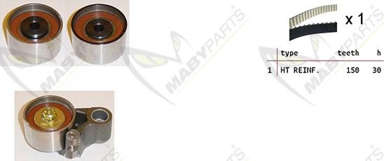 Mabyparts OBK010189 - Kit de distribution cwaw.fr