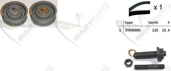 Mabyparts OBK010186 - Kit de distribution cwaw.fr