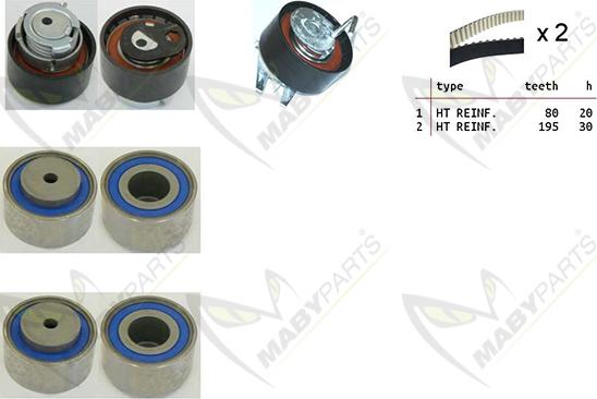 Mabyparts OBK010180 - Kit de distribution cwaw.fr