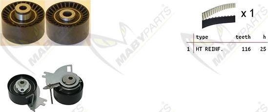 Mabyparts OBK010131 - Kit de distribution cwaw.fr