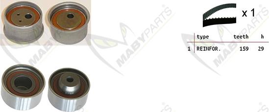 Mabyparts OBK010353 - Kit de distribution cwaw.fr