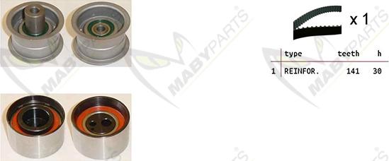 Mabyparts OBK010369 - Kit de distribution cwaw.fr