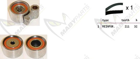 Mabyparts OBK010307 - Kit de distribution cwaw.fr