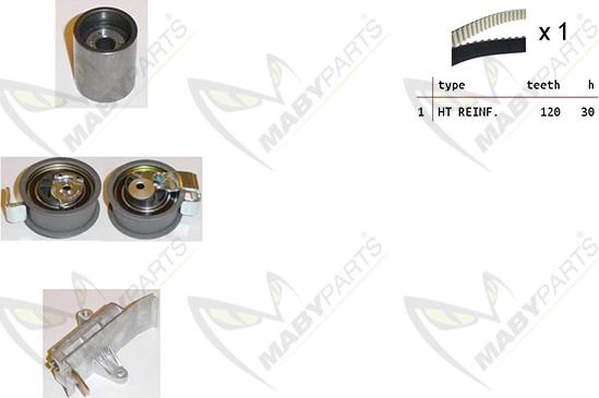 Mabyparts OBK010380 - Kit de distribution cwaw.fr