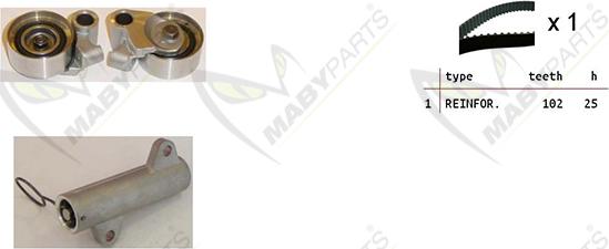 Mabyparts OBK010338 - Kit de distribution cwaw.fr