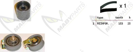 Mabyparts OBK010372 - Kit de distribution cwaw.fr