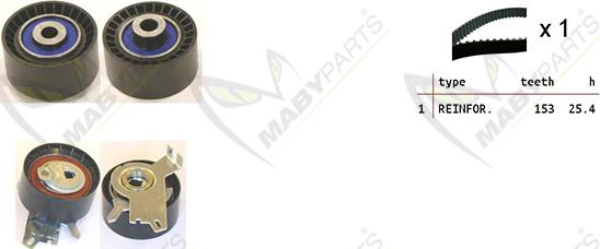 Mabyparts OBK010244 - Kit de distribution cwaw.fr