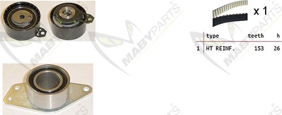 Mabyparts OBK010243 - Kit de distribution cwaw.fr